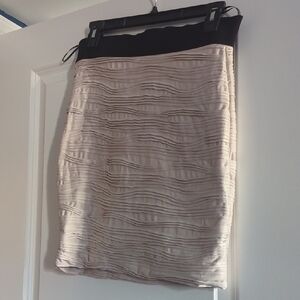 H&M Blush Pink Textured Pencil Skirt